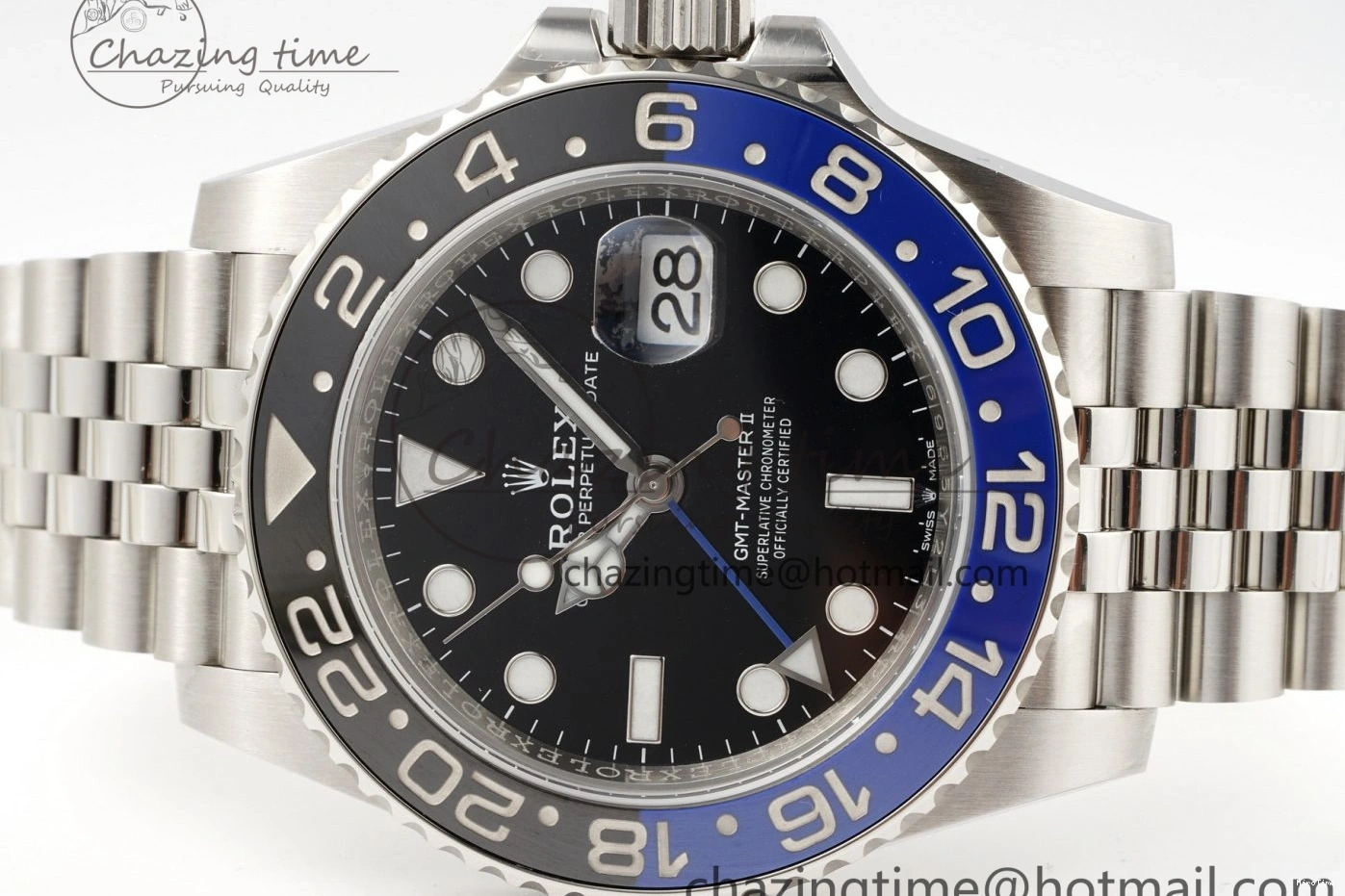 MiroTime 0419 GMT Master II 126710 BLNR Batman 904L SS C+F 1:1 Best Edition Black Dial on Jubilee Bracelet SH3285 CHS BestValue 1956